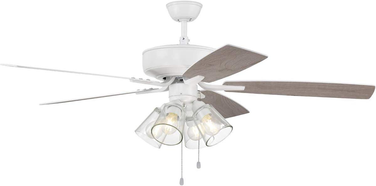 Pro Plus 104 Clear 4 Light Kit 52'' Ceiling Fan with Light Kit