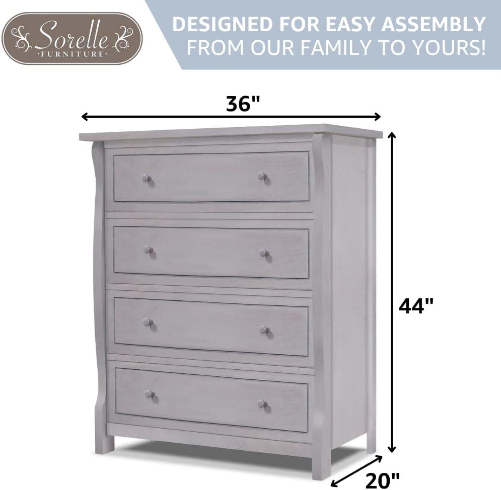 Sorelle Princeton Elite 4 Drawer Dresser Espresso