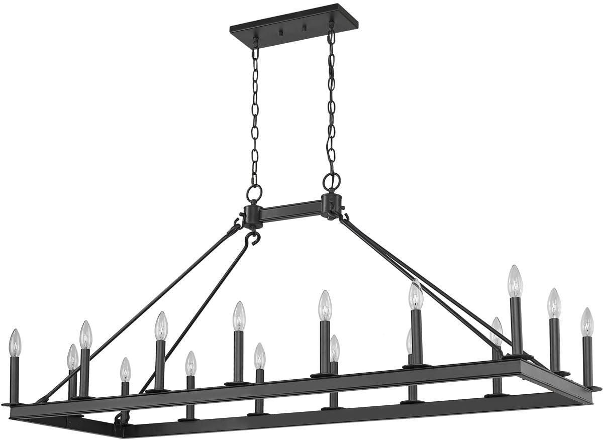 Z-Lite Barclay 16 - Light Chandelier in  Matte Black