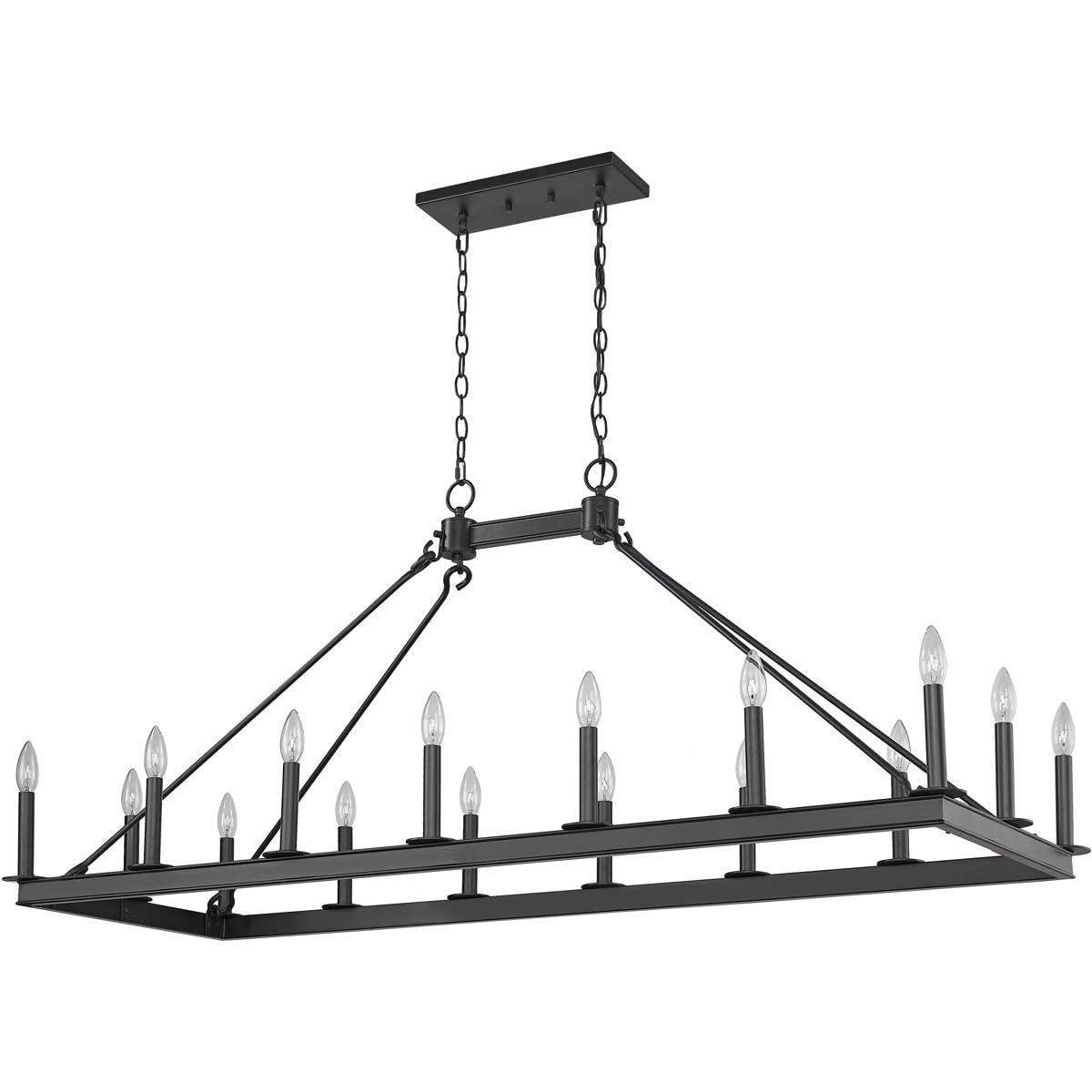 Z-Lite Barclay 16 - Light Chandelier in  Matte Black