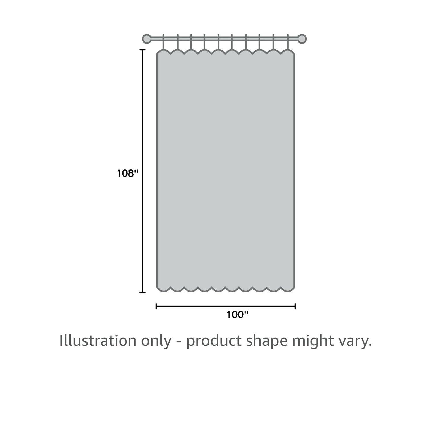Half Price Drapes Signature Natural Grey Extra Wide Velvet Blackout Curtains (1 Panel),100W X 108L