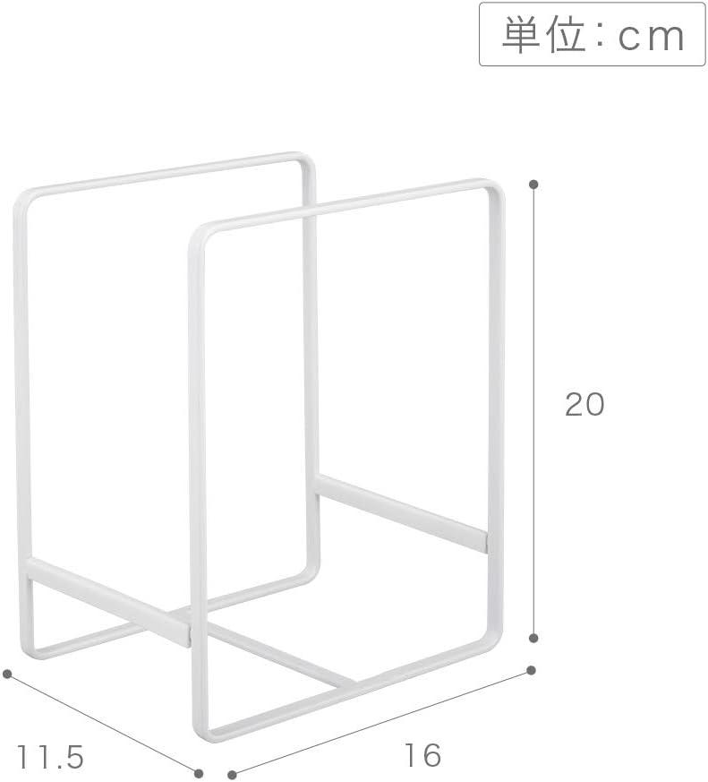 Yamazaki Home Plate Rack/Dish Stand/Dish Storage/Plate Holder, Large, Steel, Large