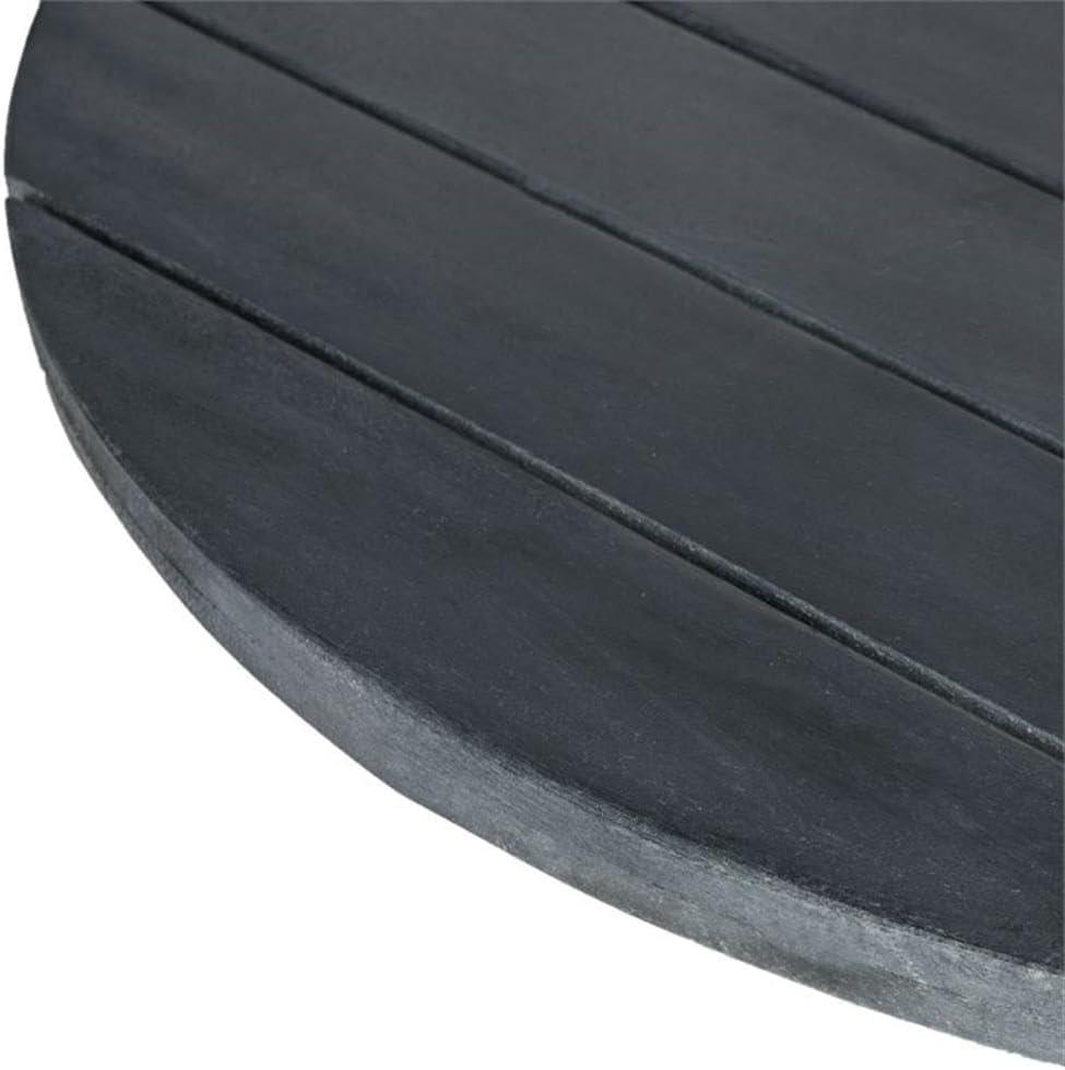 Safavieh Arcata Outdoor Patio Round Table - Dark Slate Grey