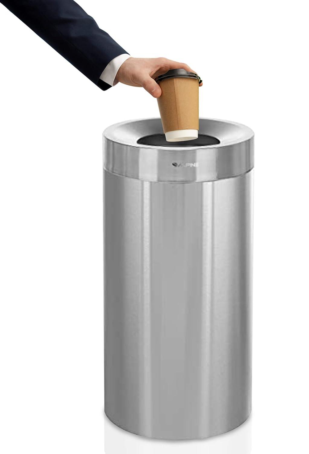 Stainless Steel 27 Gallon Trash Can