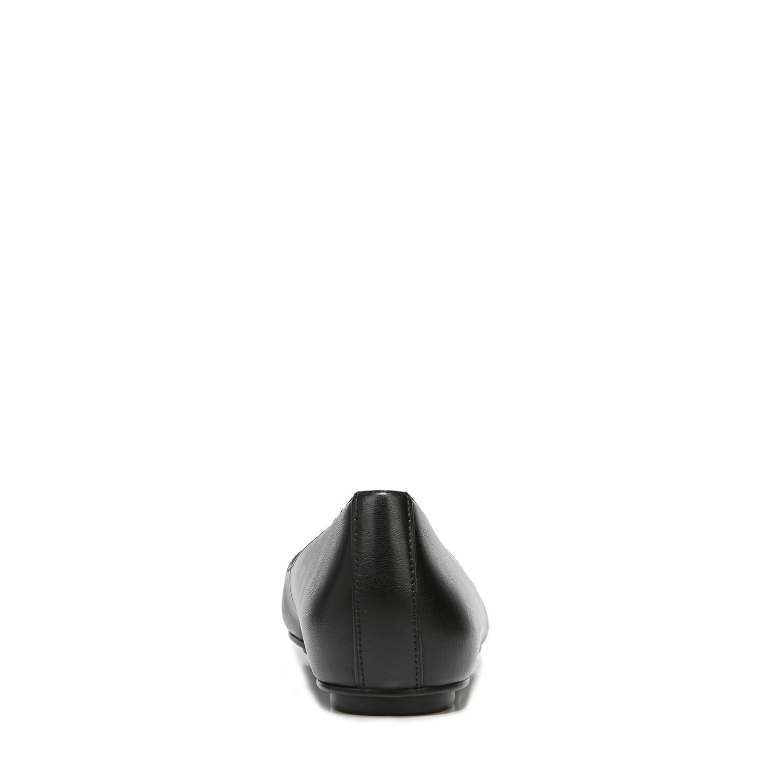 Maxwell 7.5 Black Leather Ballet Flat with Advanced Cushioning