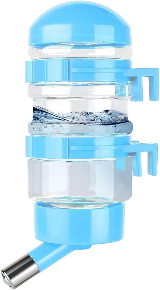 Blue Leakproof Small Pet Water Bottle with Stainless Steel Tip