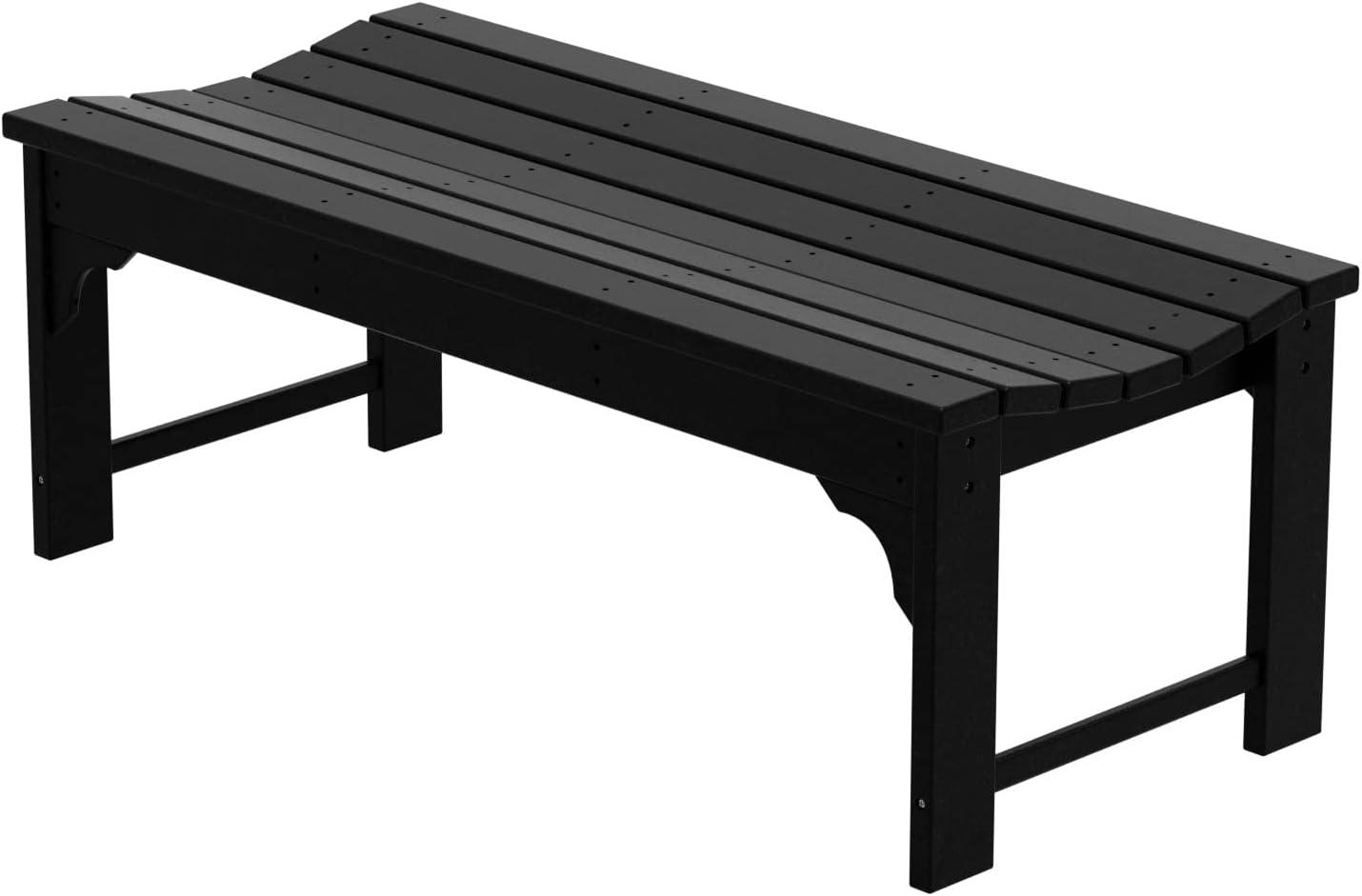 WestinTrends  Backless All-Weather Outdoor Bench for Patio Garden