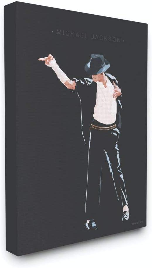 Stupell Industries Michael Jackson Famous People Characters Fashion Design Canvas Wall Art by Fred Birchal