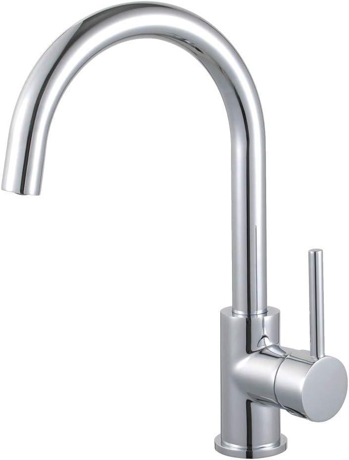 Polished Chrome Single-Handle Deck Mount Vessel Faucet