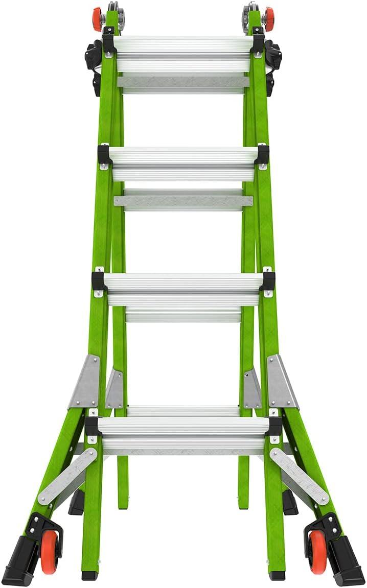 Little Giant Ladder Systems Multipurpose Dark Horse Ladder, 4 to 7 ft, Fiberglass Multi-color