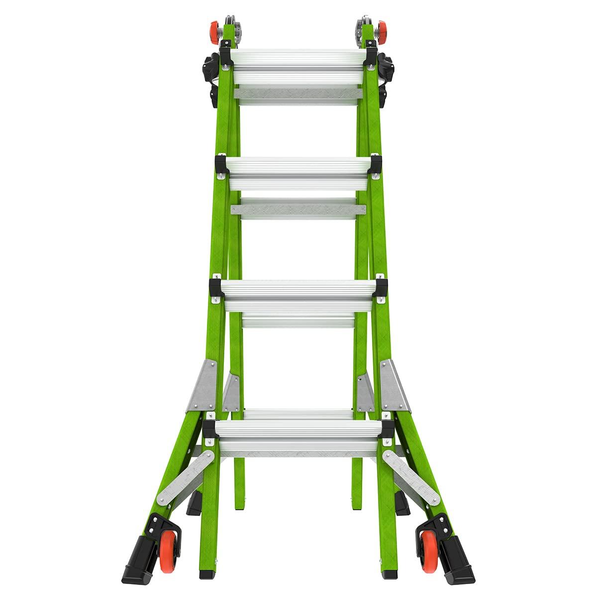 Little Giant Ladder Systems Multipurpose Dark Horse Ladder, 4 to 7 ft, Fiberglass Multi-color