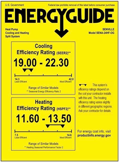 Senville Senville 24000 BTU Energy Star Ductless Mini Split Air Conditioner with Heater and Remote Included