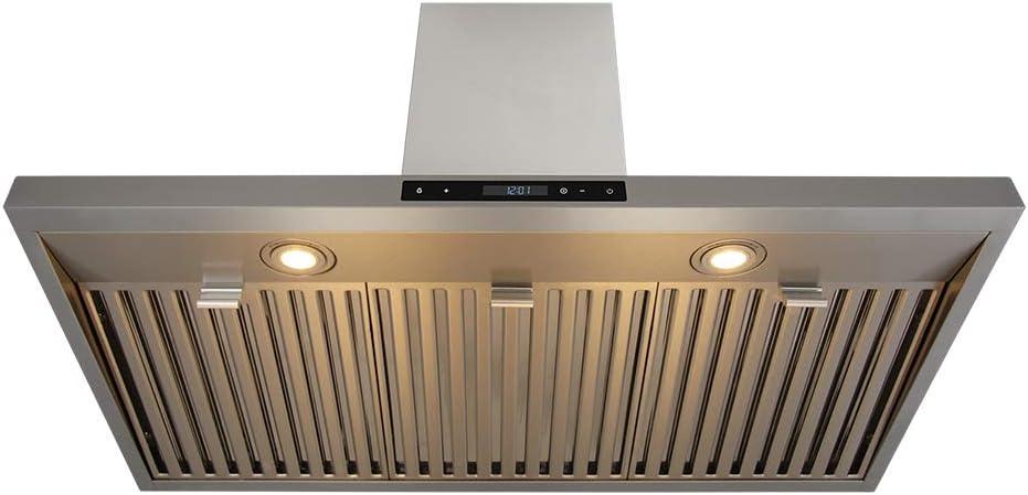 36-Inch Stainless Steel Convertible Wall Mount Range Hood