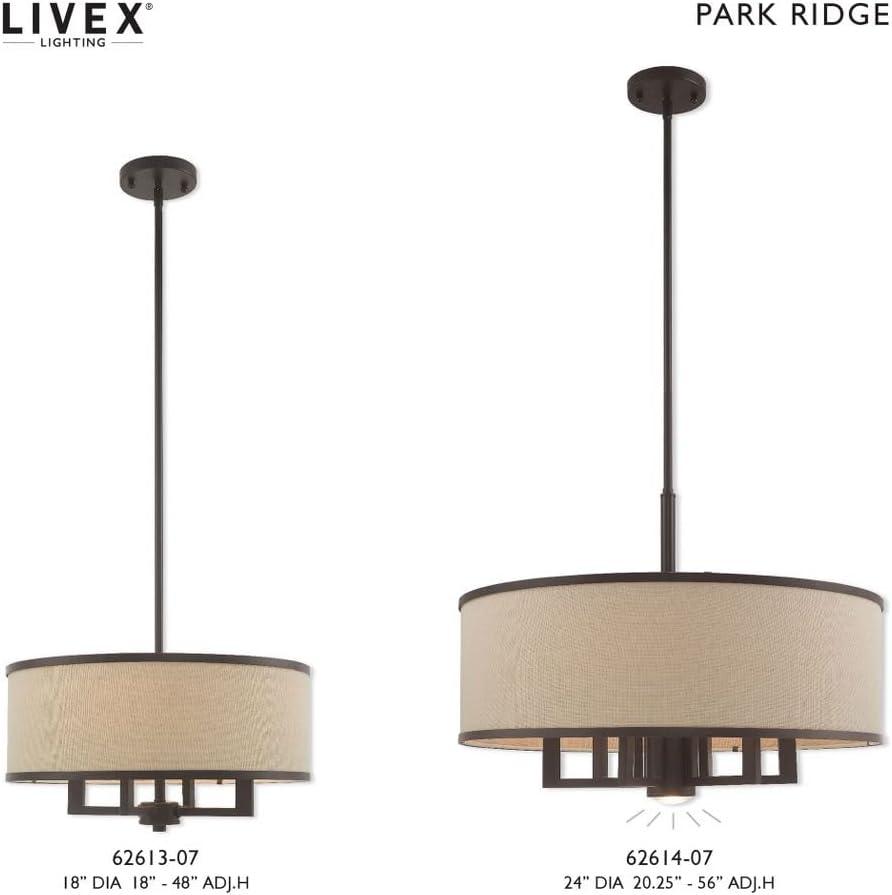 Livex Lighting Park Ridge 4 - Light Chandelier in  Brushed Nickel