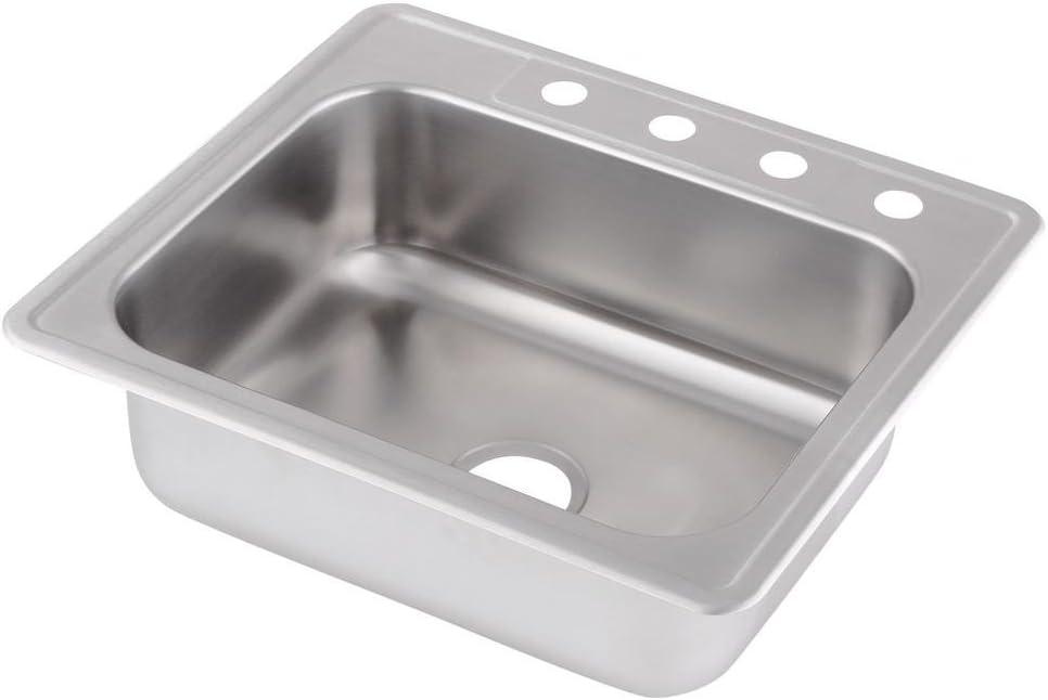 25'' L Single Bowl Stainless Steel Kitchen Sink