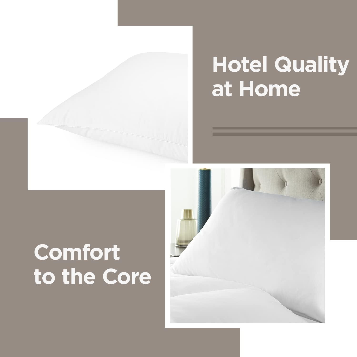 Downlite White Goose Chamber Hotel Bed Pillow.