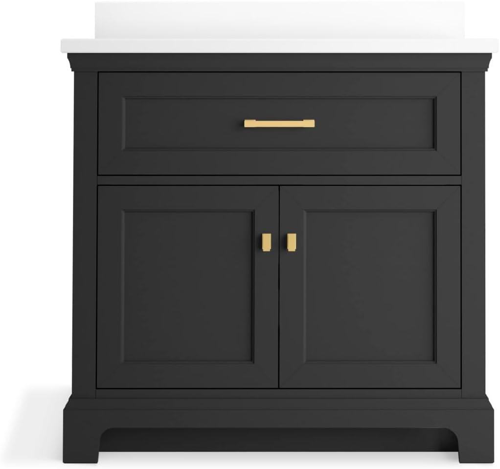 Charlemont 36 In. Bathroom Vanity Cabinet With Sink And Quartz Top