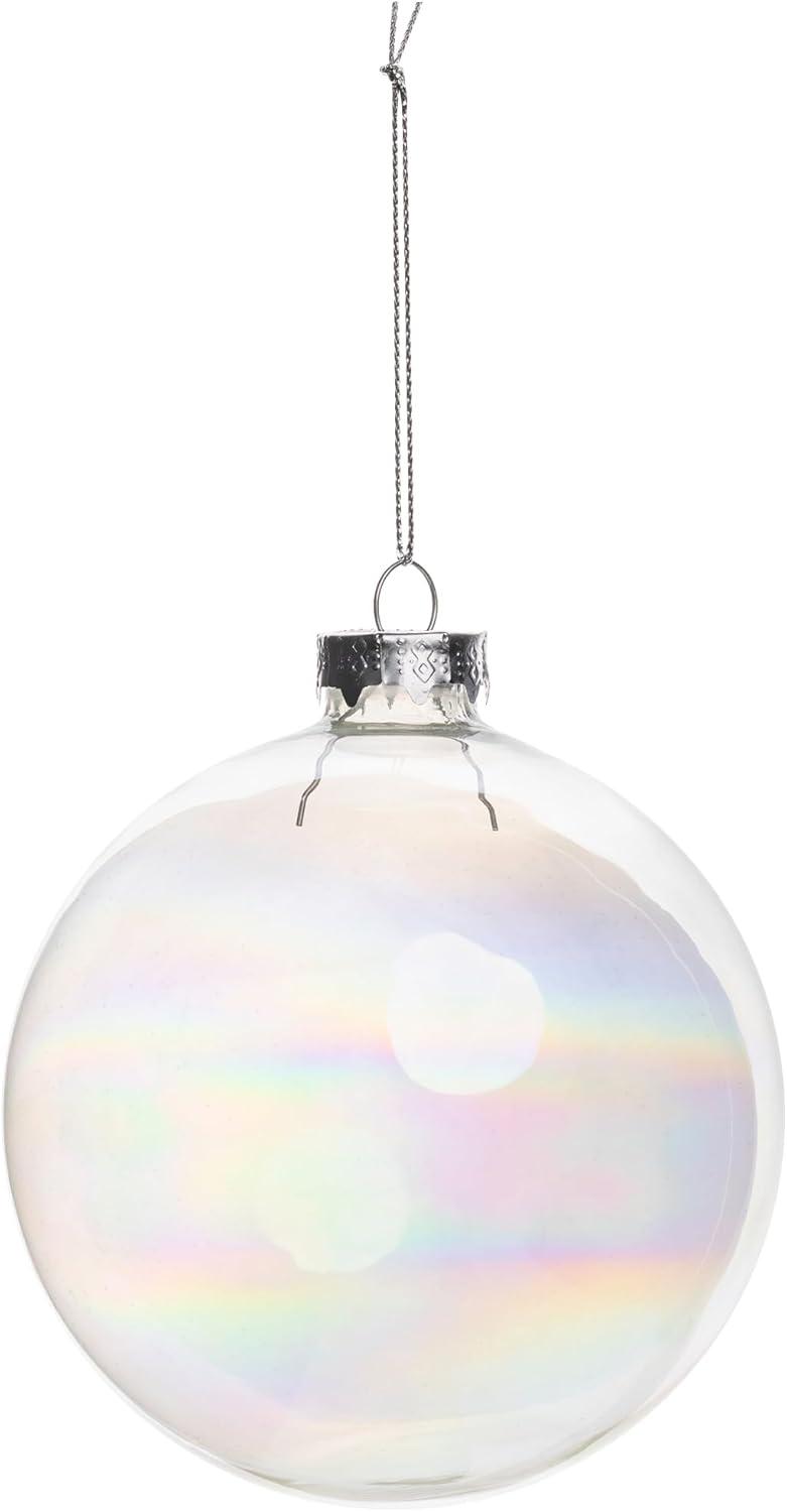 Glass Christmas Ball Ornament (Set of 9)