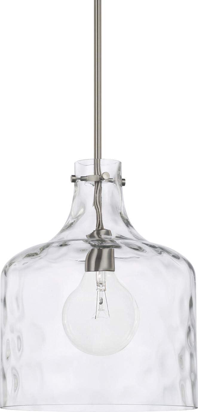 Capital Lighting 325717 1 Light 15" Tall Pendant - Nickel