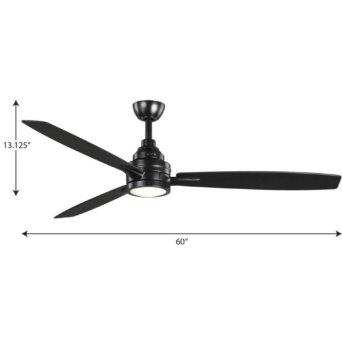 Gaze Collection 60" LED Three-Blade Ceiling Fan