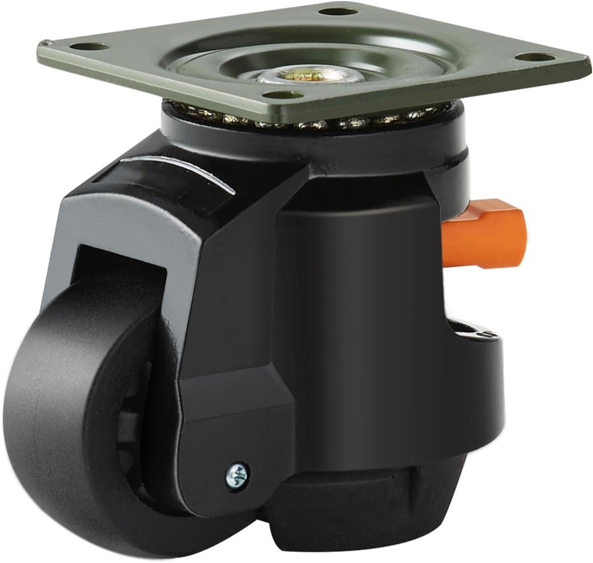 Stellweilan Tessberg Leveling Casters, Set of 4, 2200 lbs Total Load Capacity (Set of 4)