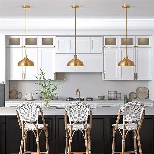 Mackenzie Brass Dome Shade LED Drop Light