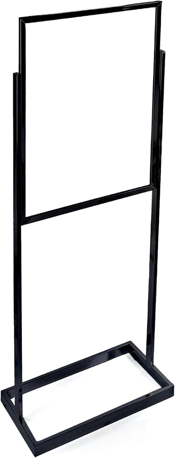 Azar Displays Black Poster Floor Stand 22"W x 28"H on Wide Base