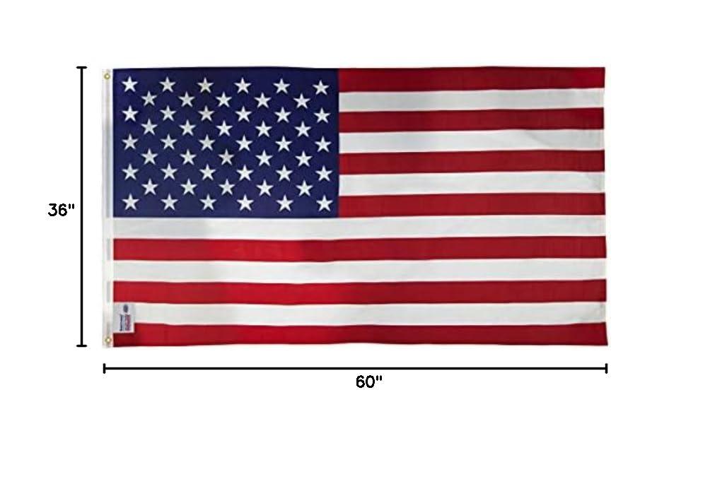 3ft x 5ft USA Printed Polyester Cotton Flag Made by Valley Forge