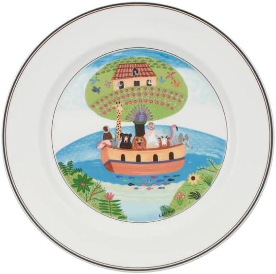 Design Naif Porcelain Dinner Plate - Noah's Ark 10.75"