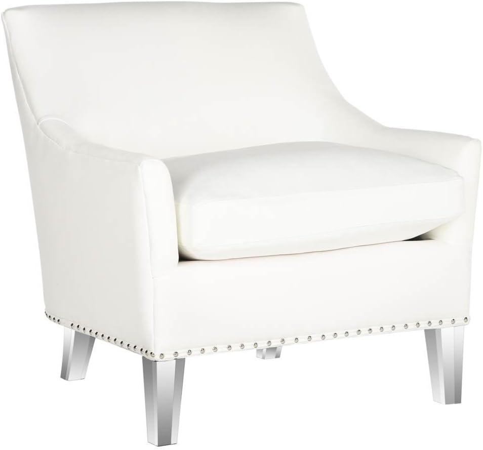 Burbank Acrylic Club Chair - MCR4214 - White/Clear - Safavieh