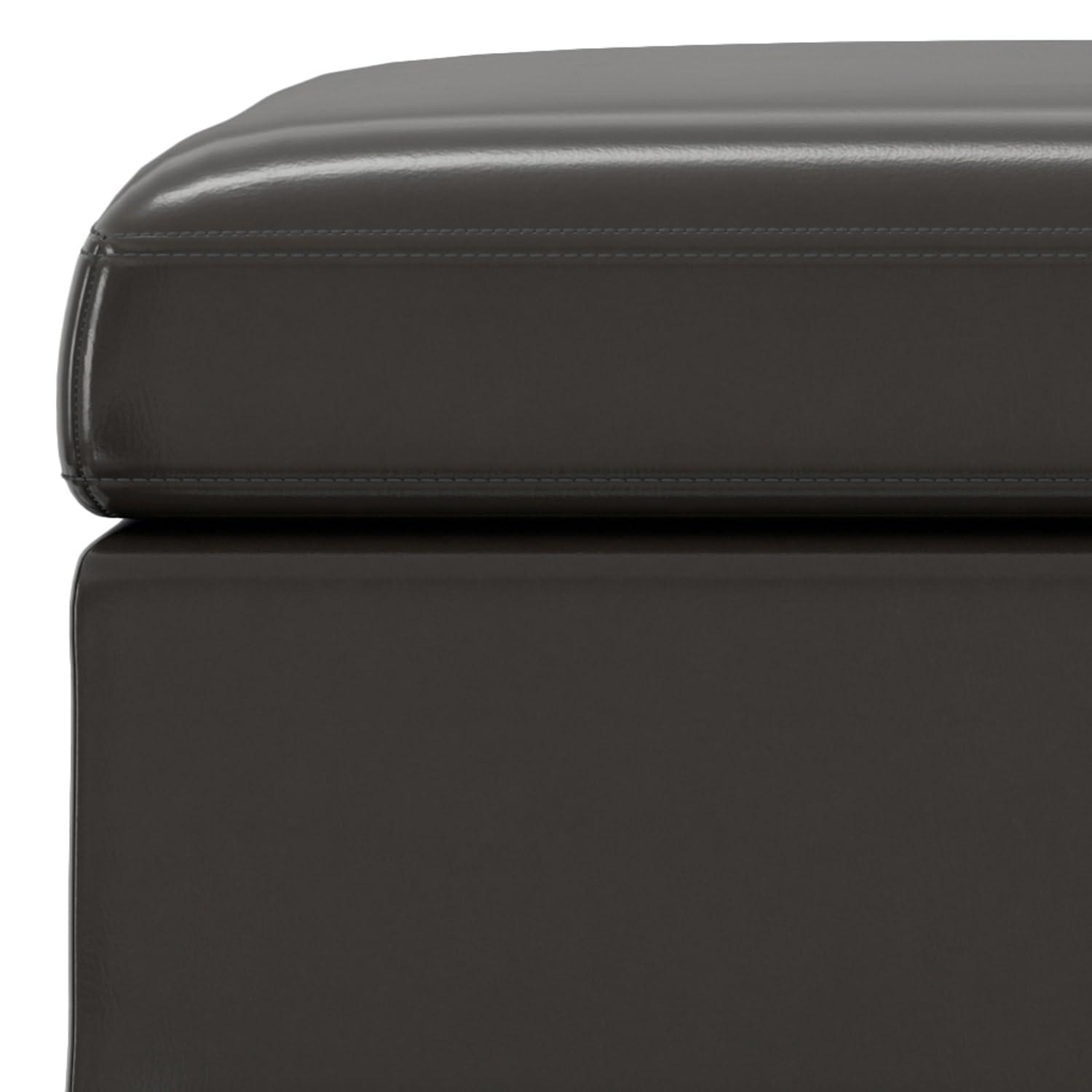 Owen Faux Leather Ottoman