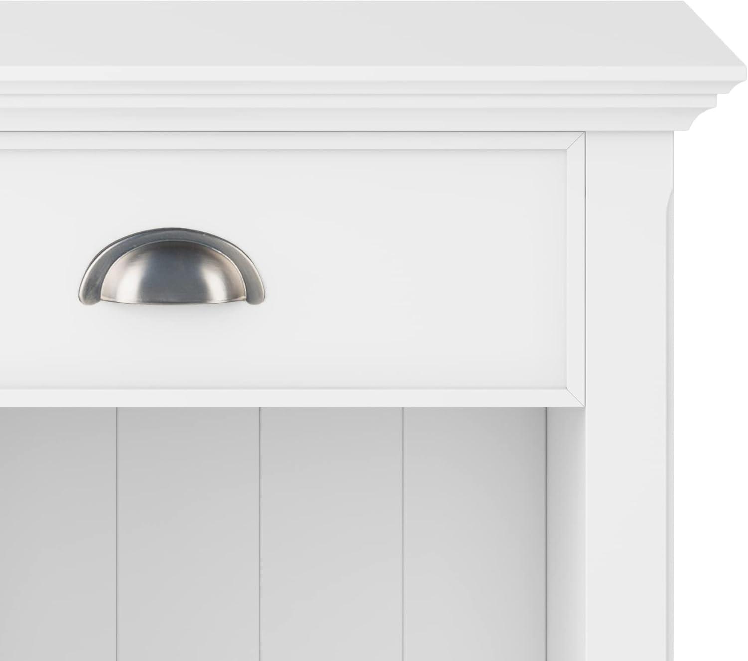 Simpli Home Acadian 24"W 1-Drawer Solid Wood Nightstand with Open Bottom Storage & Reviews | Wayfair
