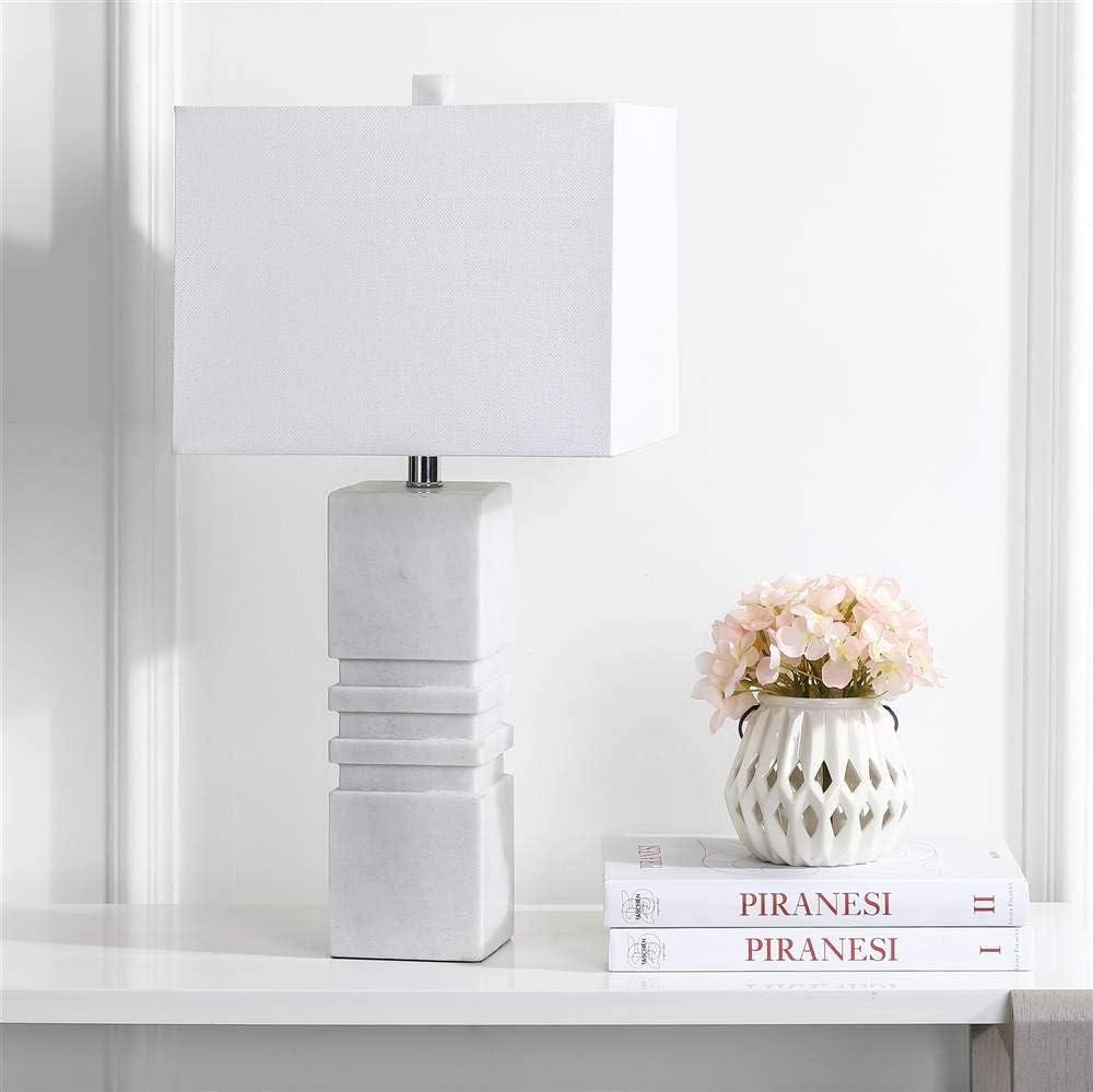 Faye Marble Table Lamp - White - Safavieh.