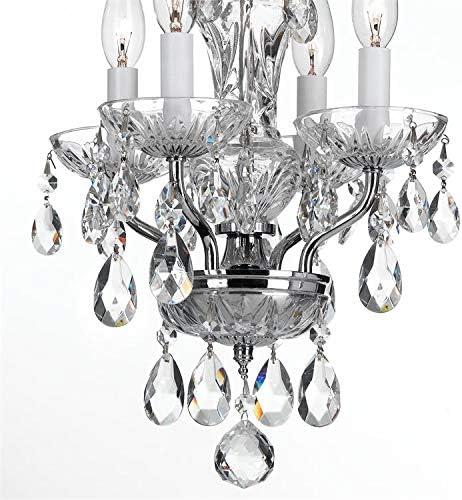 Crystorama Lighting - Traditional Crystal - 15 Inch 4 Light Chandelier-Italian