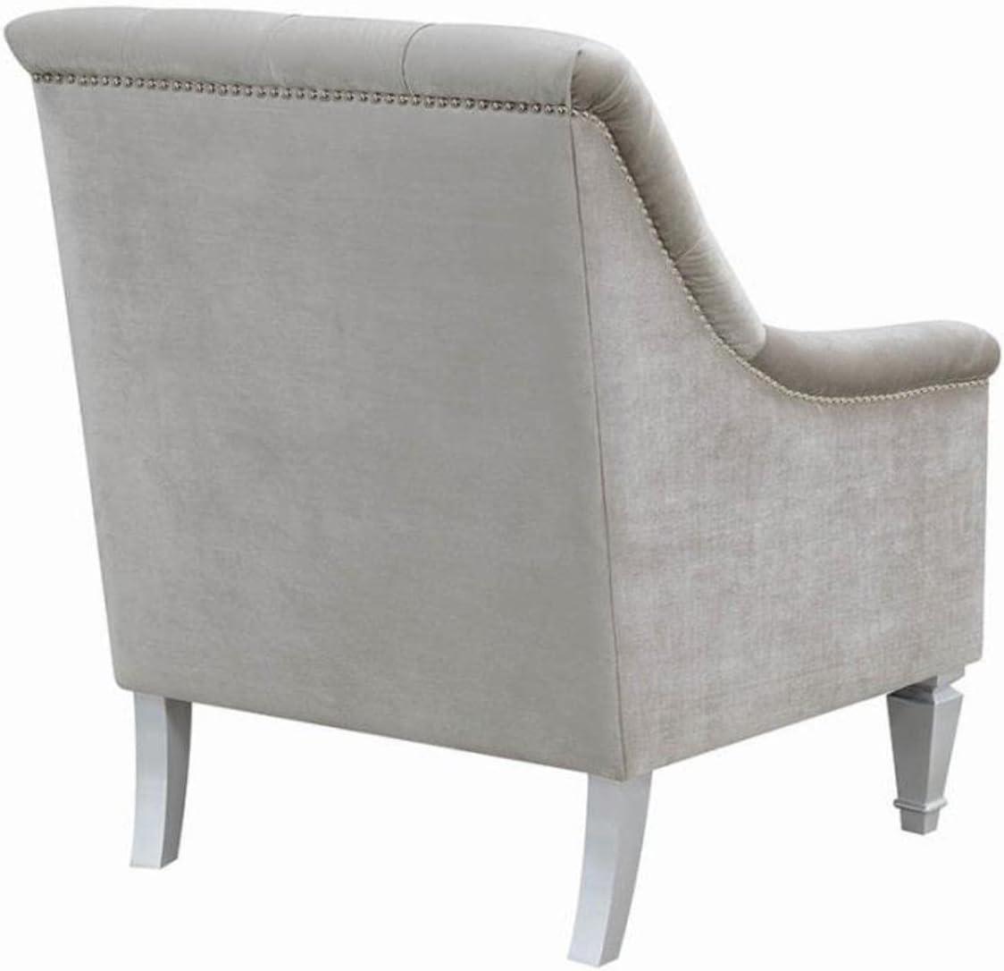 Avonlea Sloped Arm Tufted Chair Grey