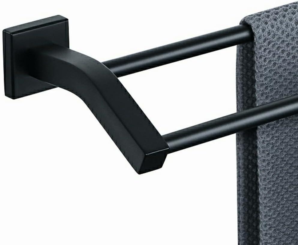 Alise Bath Double Towel Bars Towel Racks for Bathroom,Wall Mount Towel Holder 20-Inch Heavy Duty SUS304 Stainless Steel Towel Hanger Rail,GK9500-B Matte Black