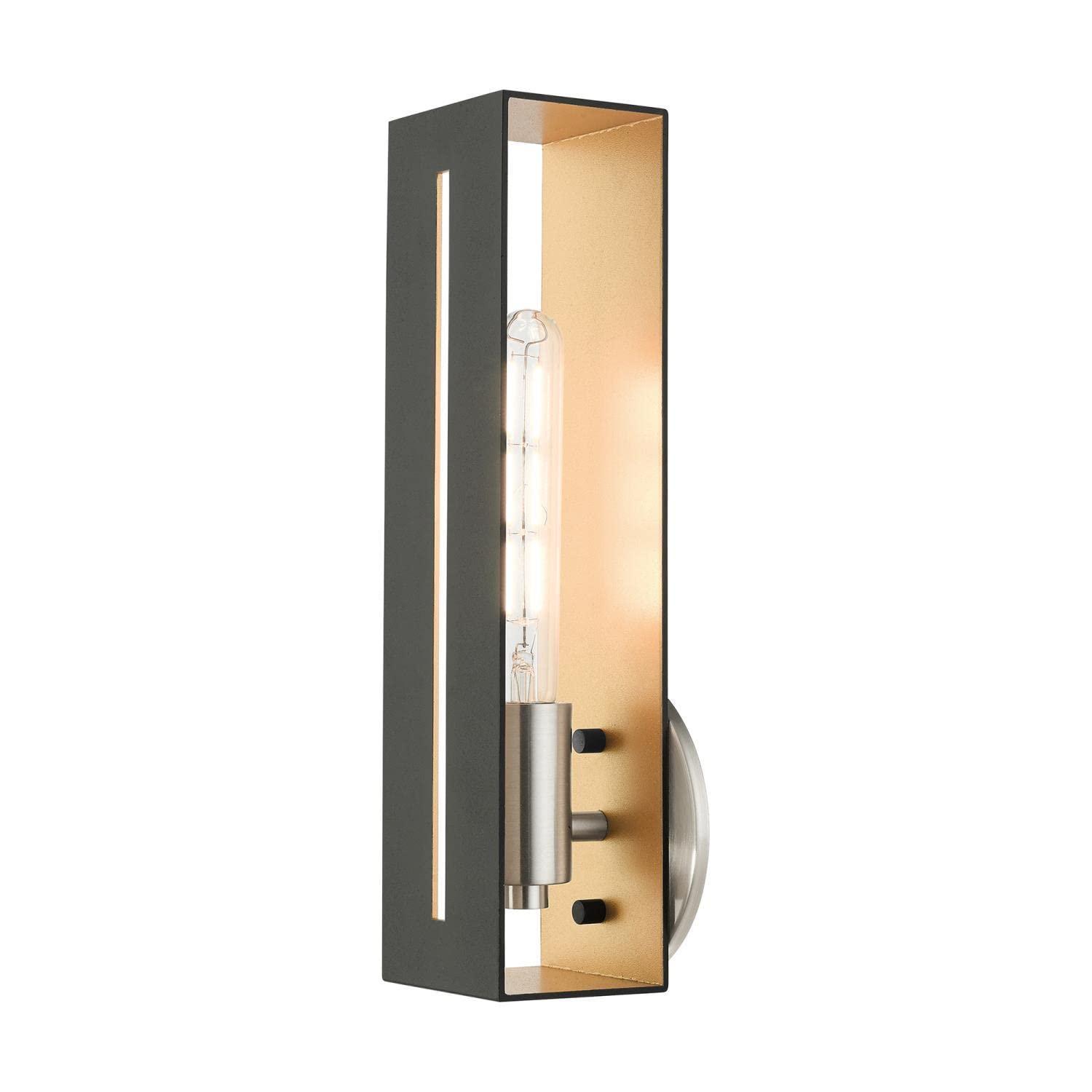 Livex Lighting Soma 1 - Light Wall Light in  Textured Black