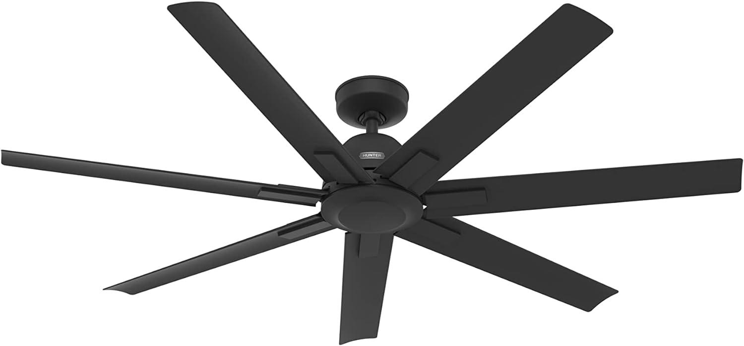 Downtown 60" 7 - Blade ENERGY STAR® Damp Rated Standard Ceiling Fan with Wall Control