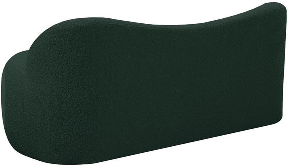 Meridian Furniture Flair Green Boucle Fabric Bench