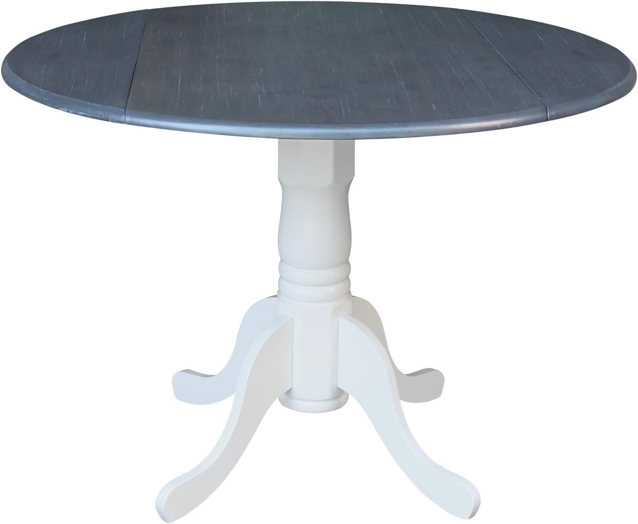 42" Mason Round Dual Drop Leaf Dining Table - International Concepts