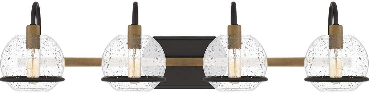 Phoenix Modern Lantern-Style Bath Light in Matte Black and Western Bronze