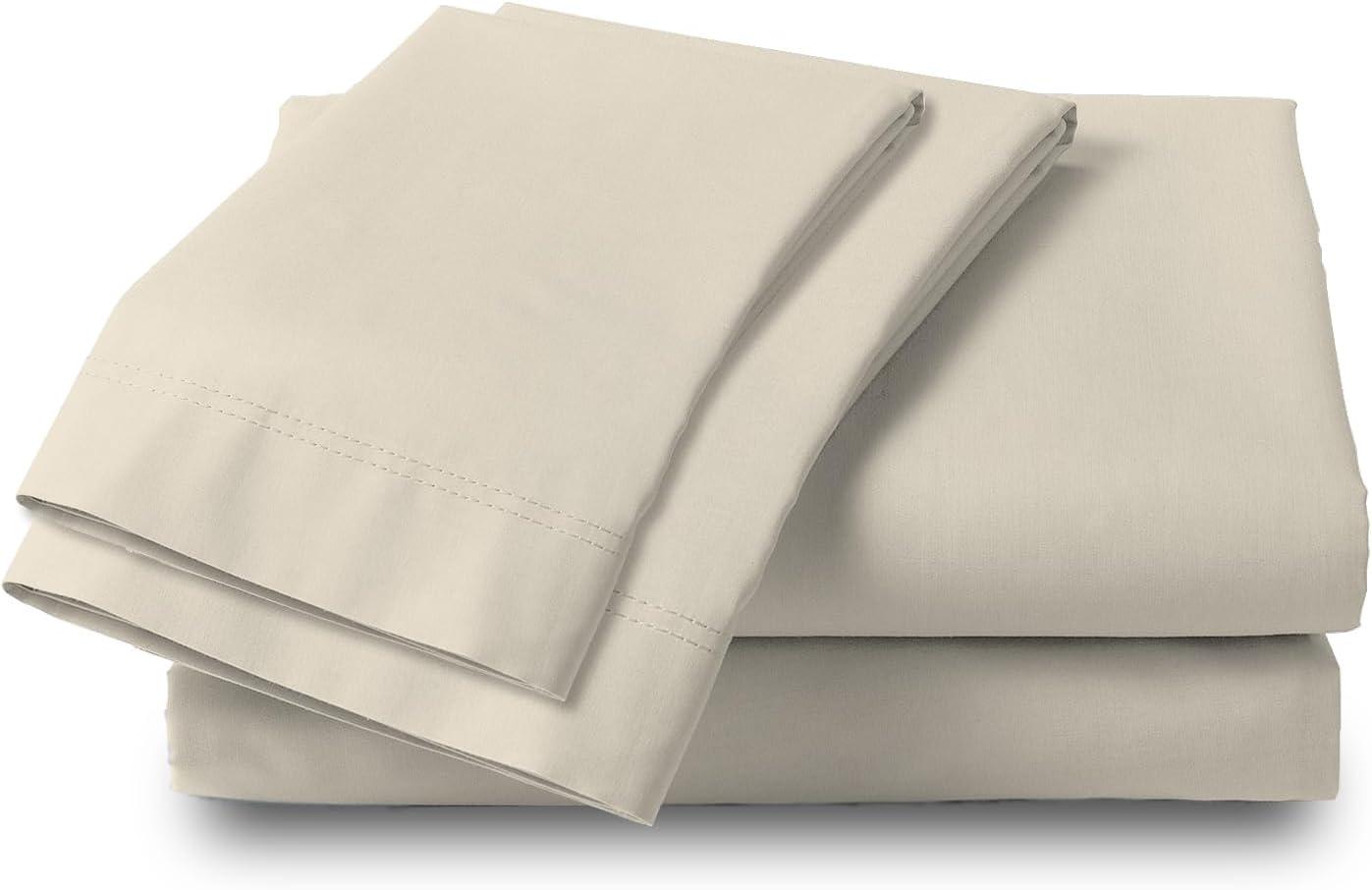 100% Cotton Lightweight Percale Weave Sheet Set