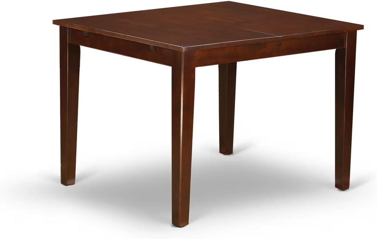 East West Furniture  7 Piece Dining Table Set- A Rectangle Wooden Table and 6 Dining Chairs, Mahogany (Seats Options) MLNO7-MAH-W