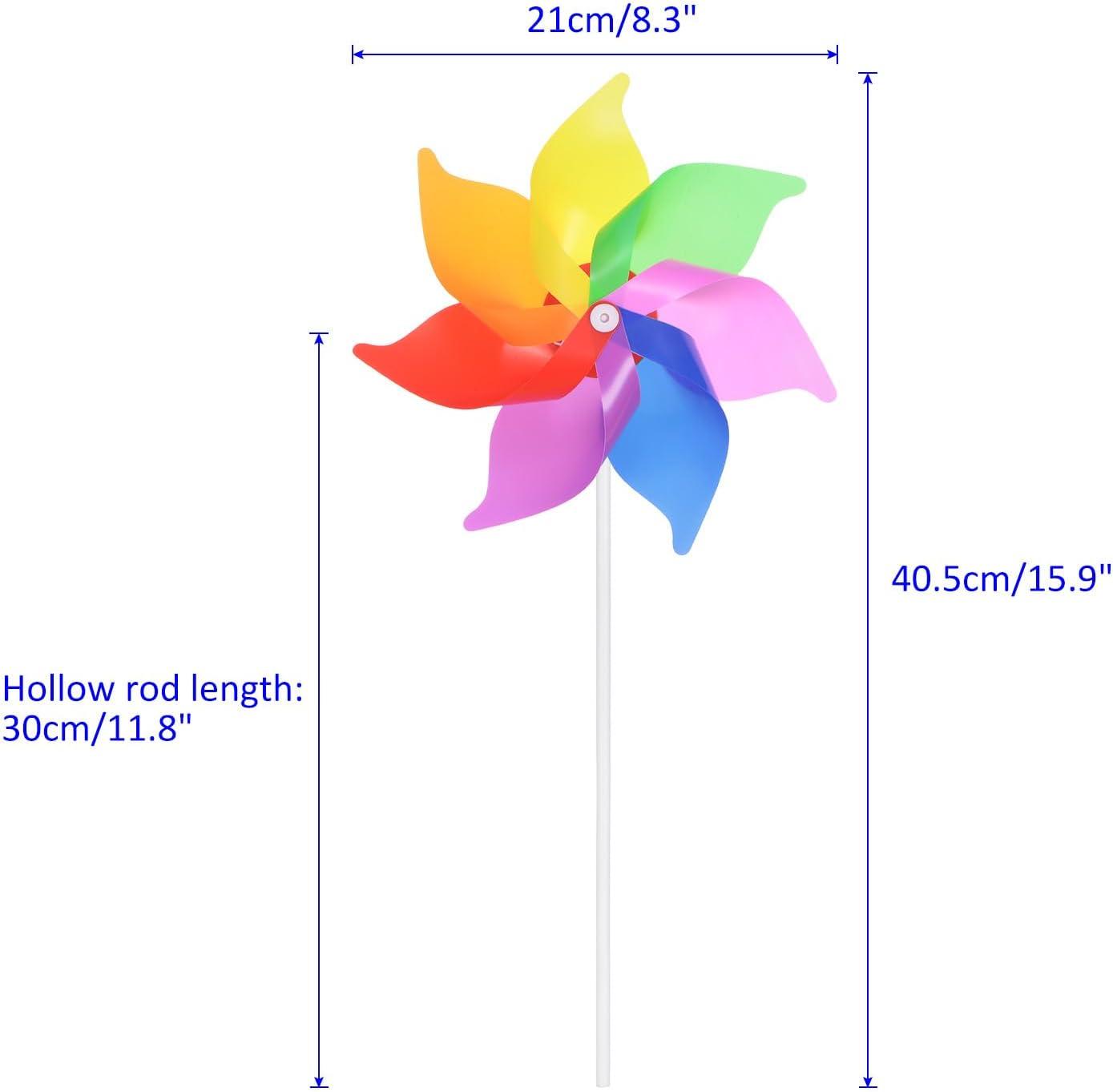 15.9 Inch Rainbow PVC and Fiberglass Wind Spinner