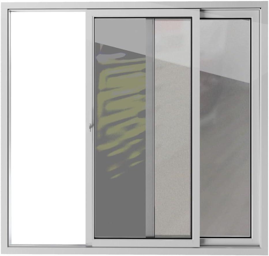 White Silk Steel Sliding Patio Door with Tempered Glass