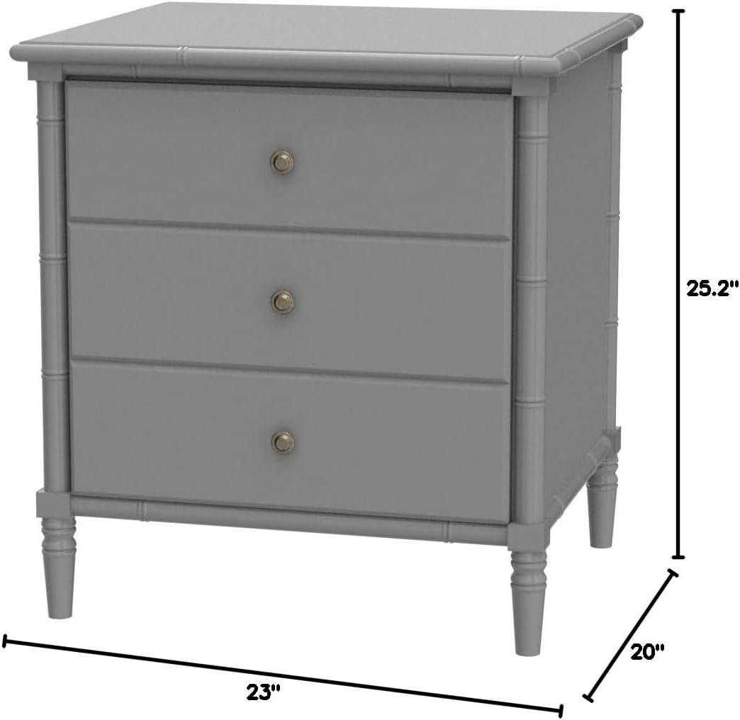 Mina 3 Drawer Nightstand  - Safavieh