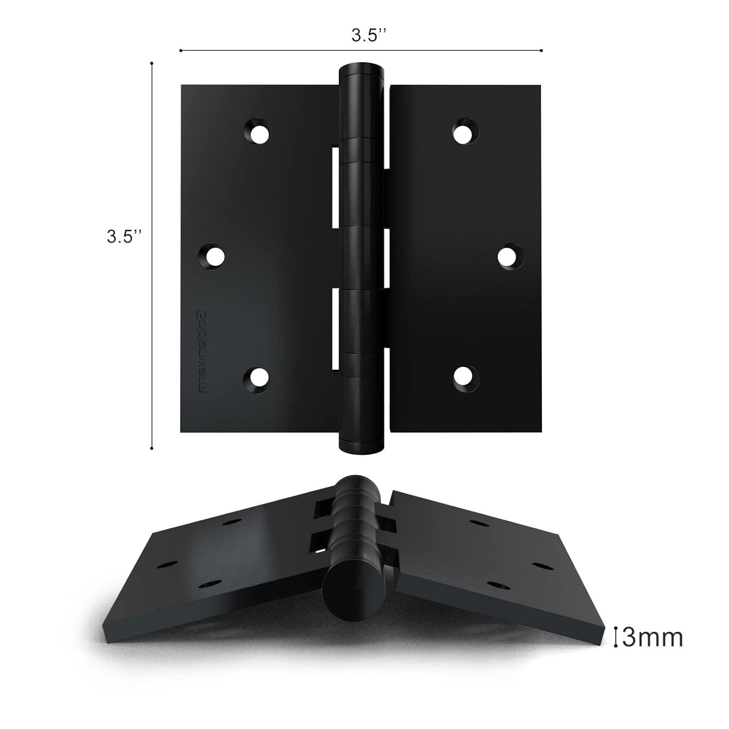 Design House 3.5" H x 3.5" W Butt Bearing Door Hinges (Set of 3)