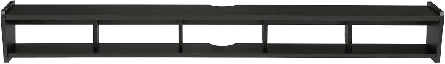 Walker Edison Minimalist Floating TV Stand for TVs up to 70”, Solid Black