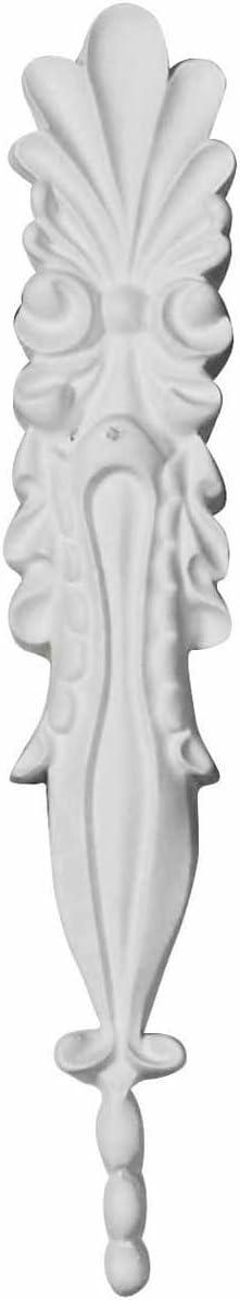 Primed White Polyurethane Shell Applique Onlay, 1.25"W