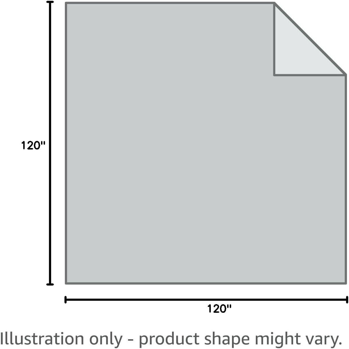 Downlite Colossal King Oversized 120" x 120" King Down Alternative Comforter - White Color